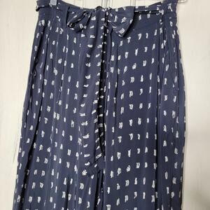 MM. LAFLEUR New York The Flynn Trouser Swipe Print Tie Belt Ankle Dress Pants✨️0